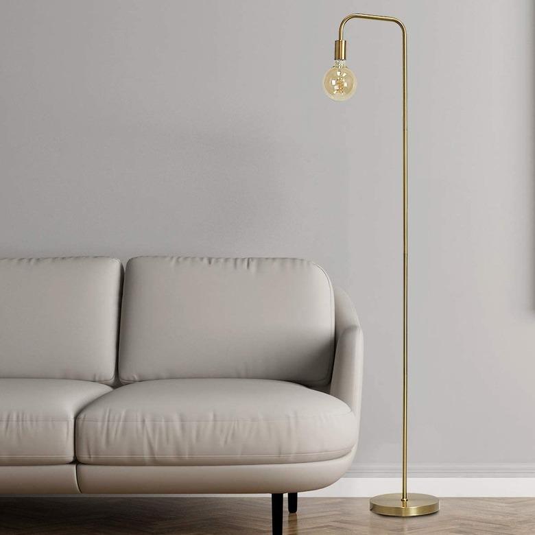 simple industrial floor lamp