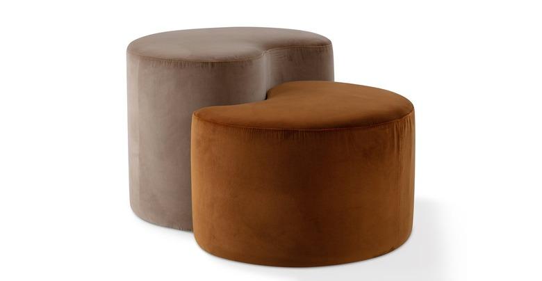 Kardiel Nook Fabric Ottoman Set