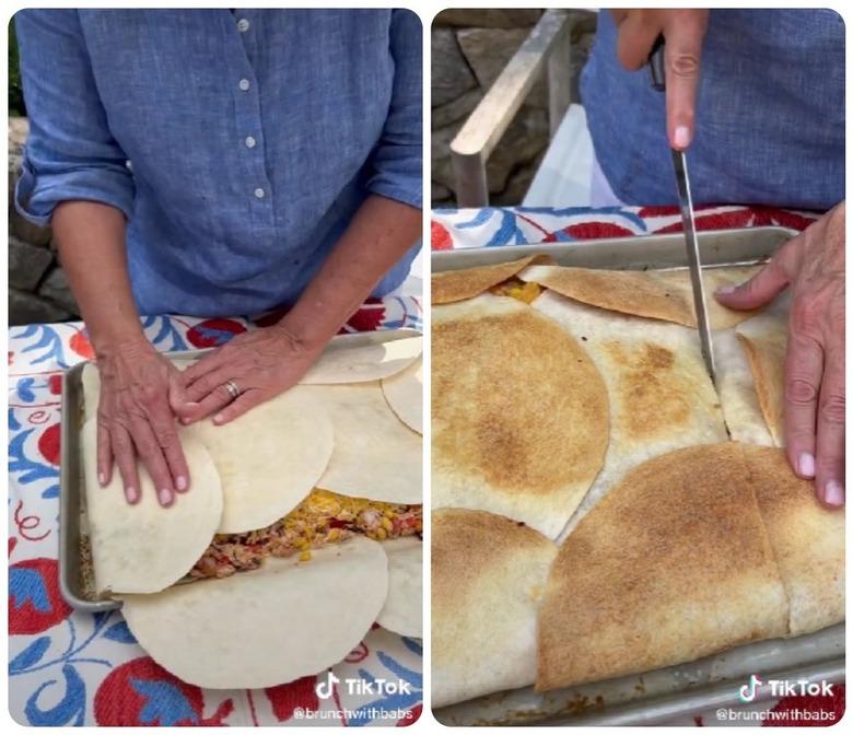 How to make sheet pan quesadillas