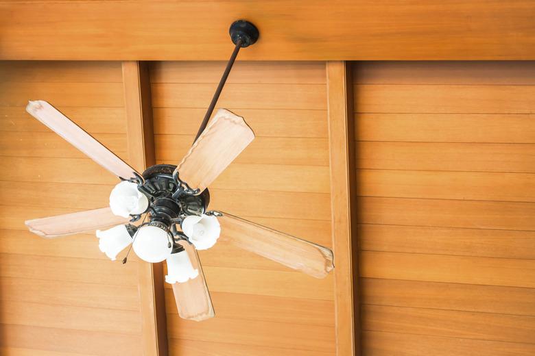 Beautiful hanging ceiling fan of oriental house