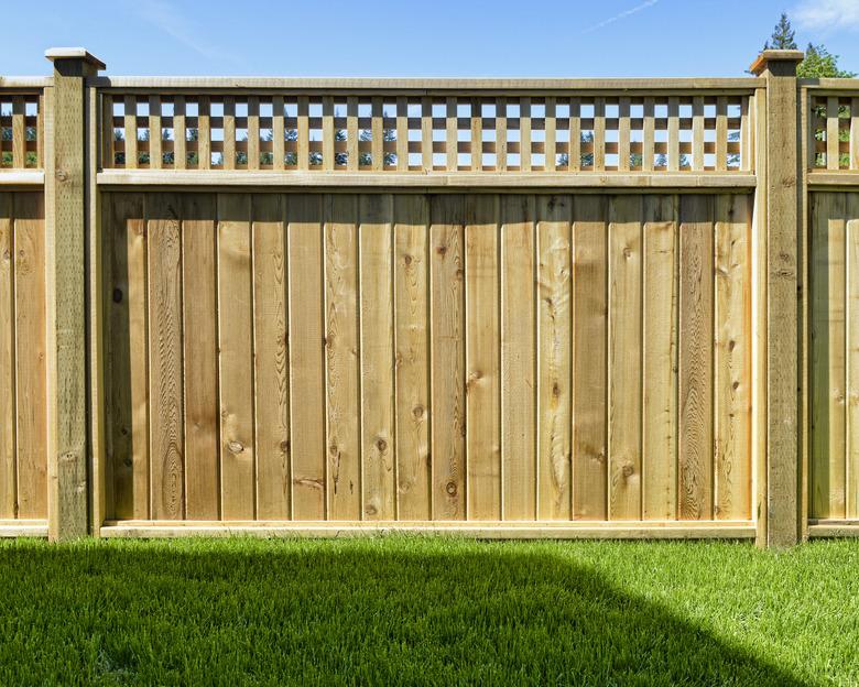 Fence panels.