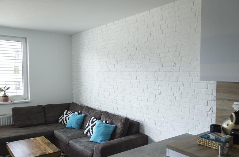 rustical white brick wall