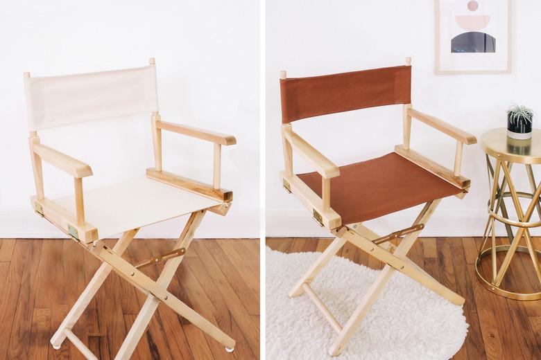 Before and after of director's chair