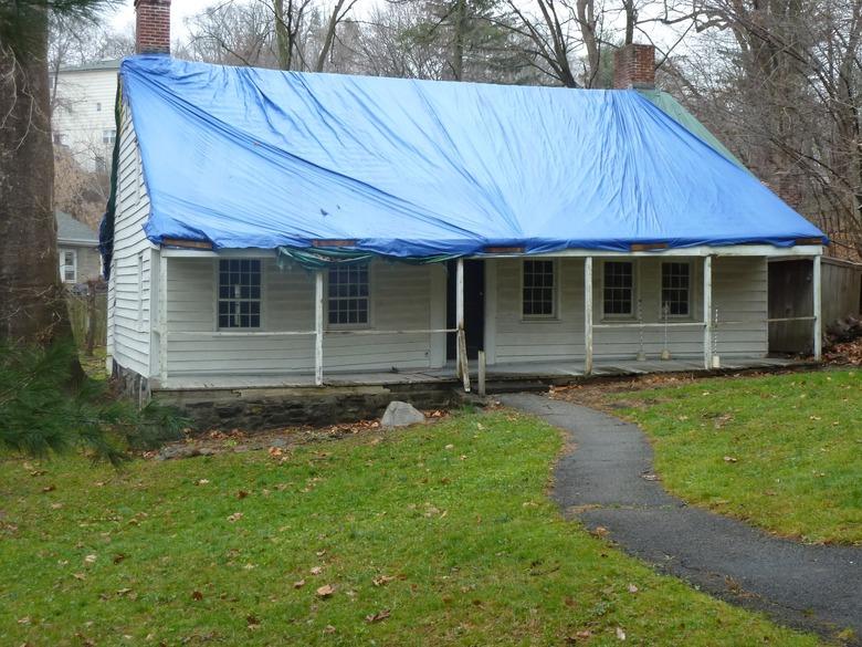 Fully tarped roof.