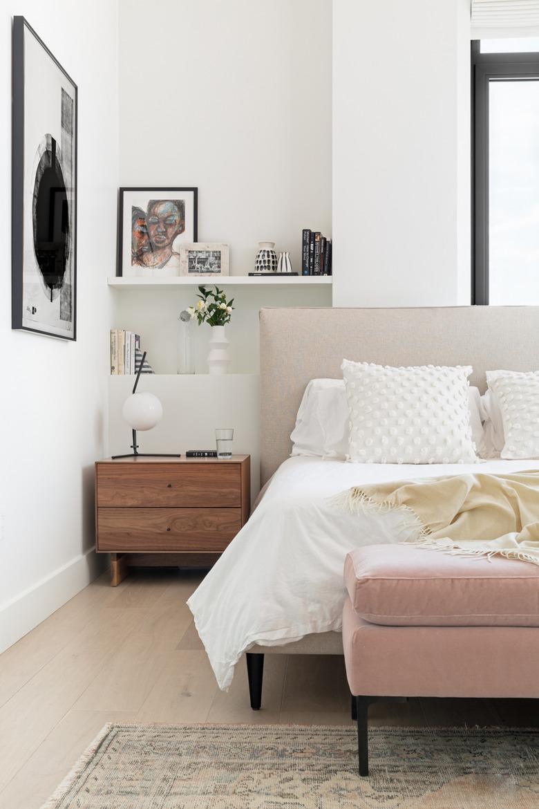 Millennial pink bedroom