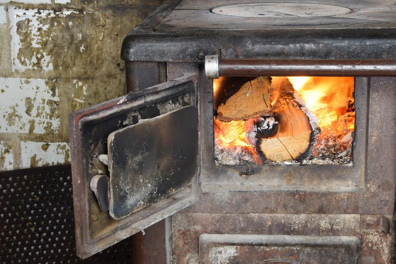 Old and neglected wood stove