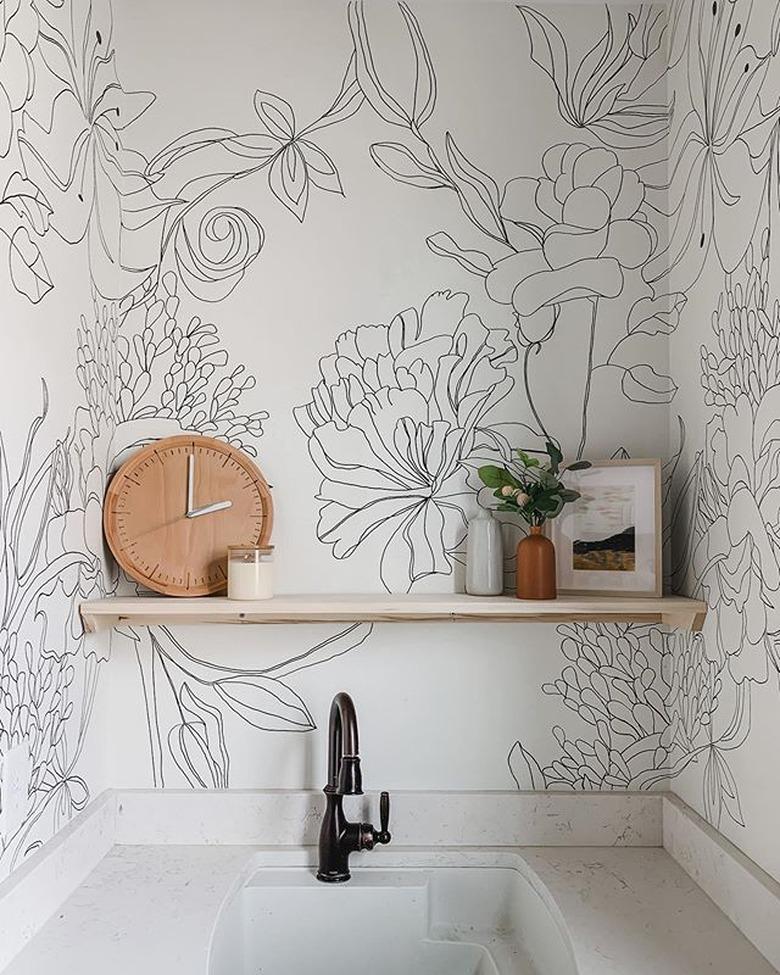 DIY sharpie wallpaper