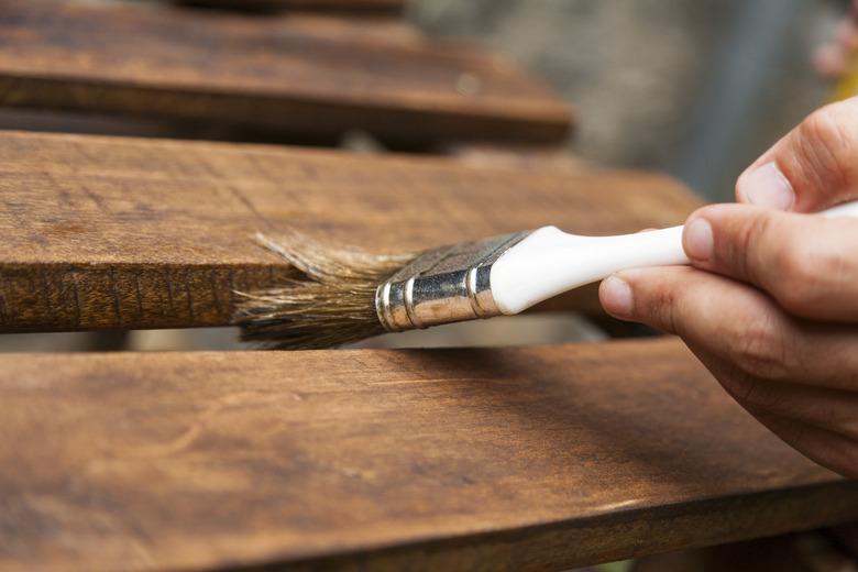 Painting the fence process