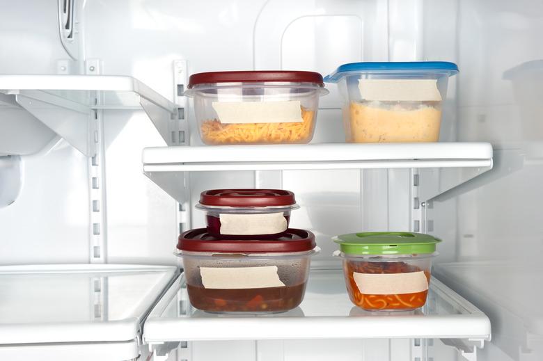 Leftovers in tupperware