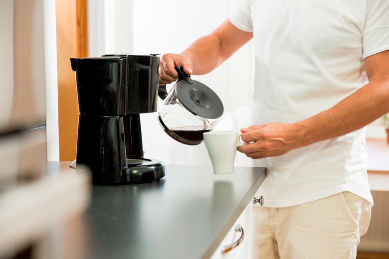 Man drinking coffee in the morning