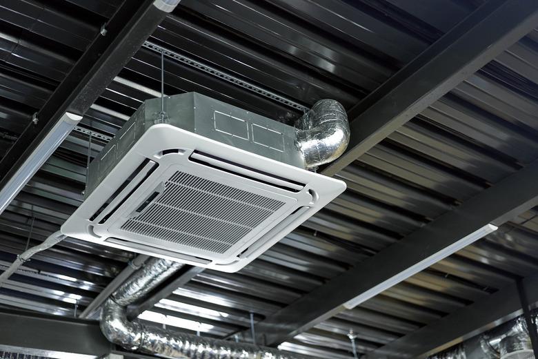 Air conditioning technology square conditioner ceiling building.