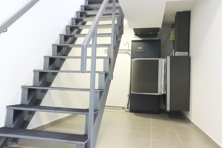 Stairs with Cooling Air Conditioning Control System Unit