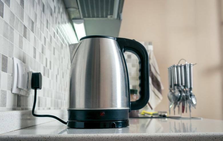 Kettle closeup in the kitchen