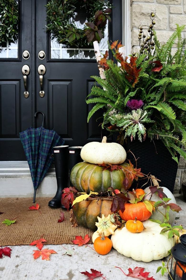 outdoor fall decorating ideas for front porch