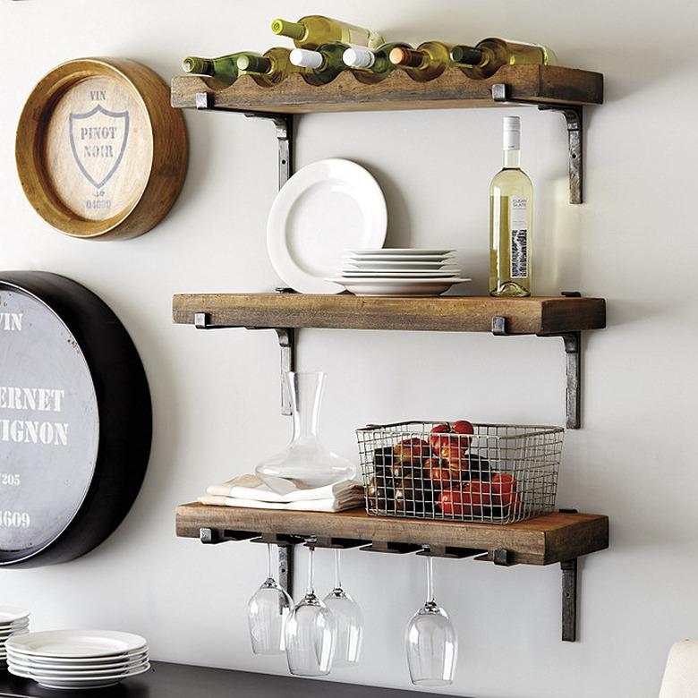 farmhouse style wine rack