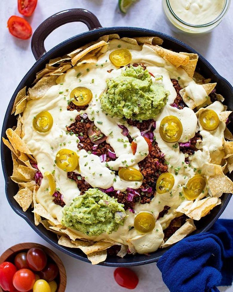 Orchids and Sweet Tea Black Bean Quinoa Skillet Nachos