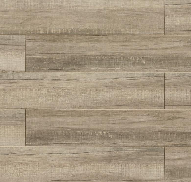 Porcelain tile wood look flooring