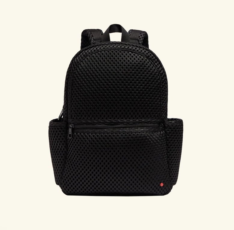 mesh backpack in black