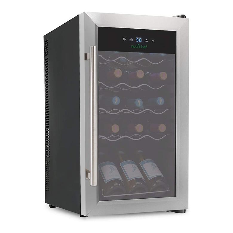 Nutrichef 15 Bottle Thermoelectric Wine Cooler Refrigerator