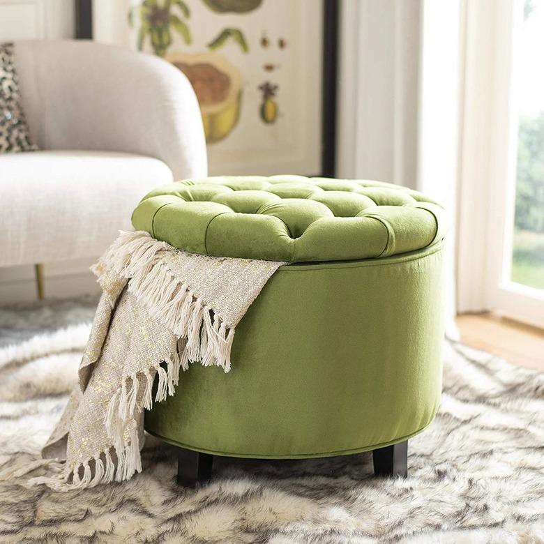 Safavieh Hudson Collection Amelia Tufted Storage Ottoman