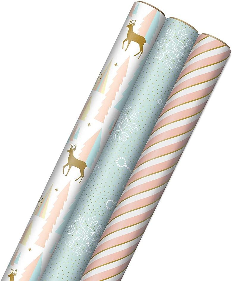 Hallmark Peachy Pink Christmas Paper