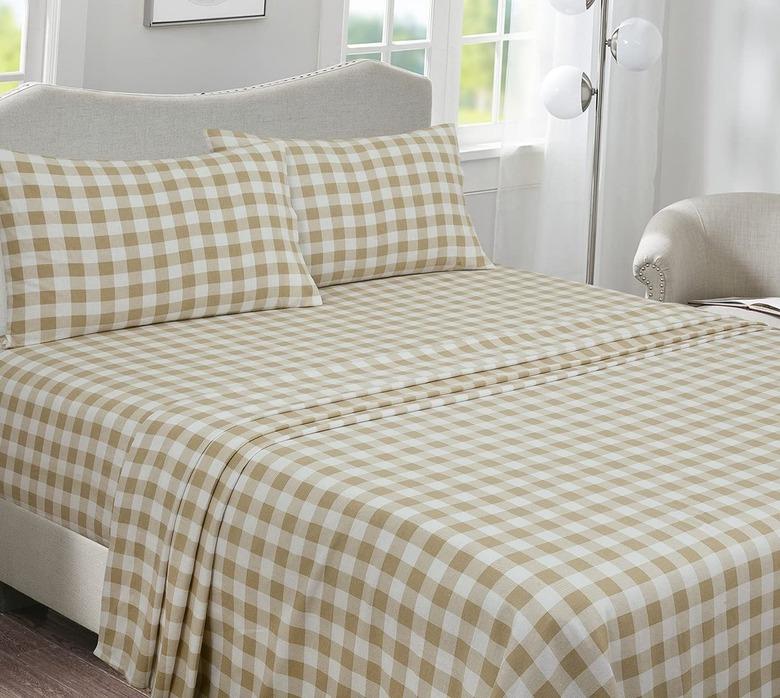 Briarwood Home 100% Cotton Printed Flannel Sheet Set (Queen)