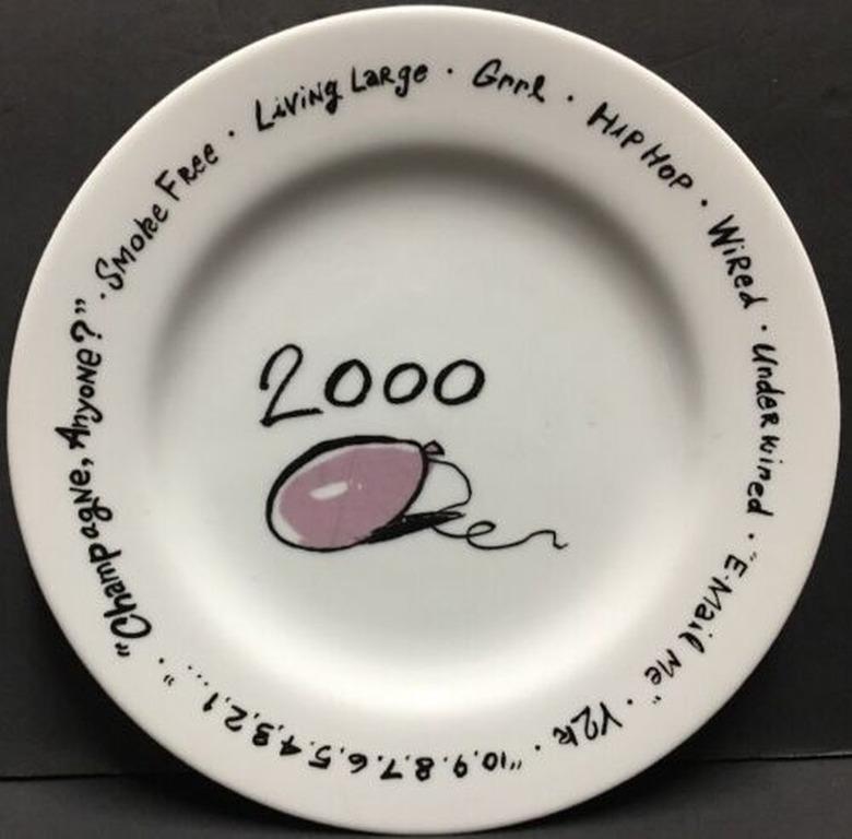 Pottery Barn Vintage Millennium Series 2000 Y2K Salad Plate