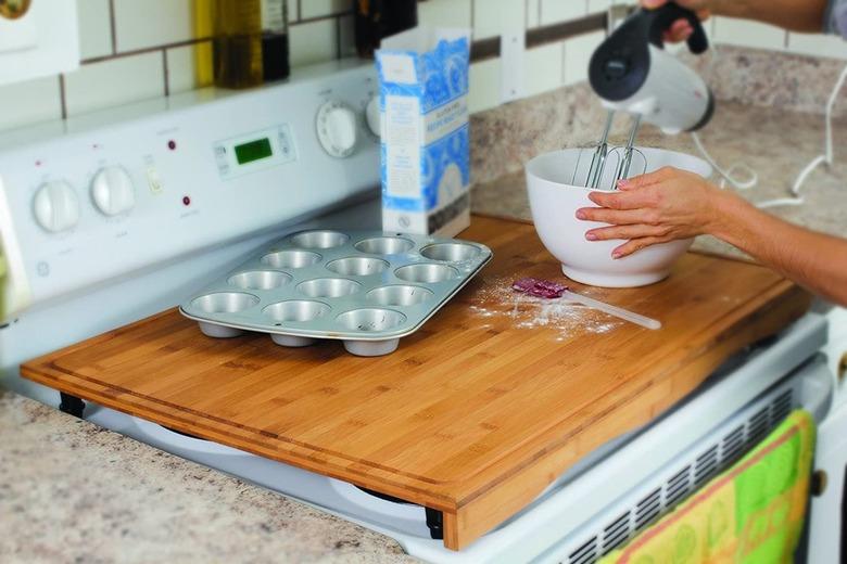 Camco Bamboo Cutting Board Stove Cover