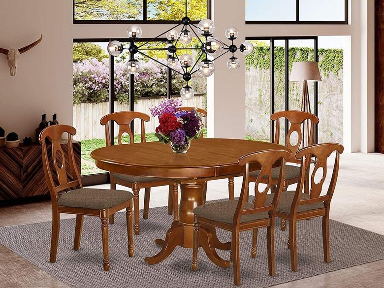 East West Furniture 7-Piece Dining Set