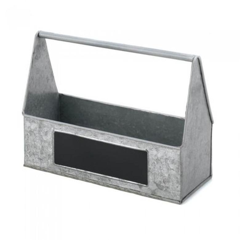 Accent Plus Galvanized Metal Picnic Caddy