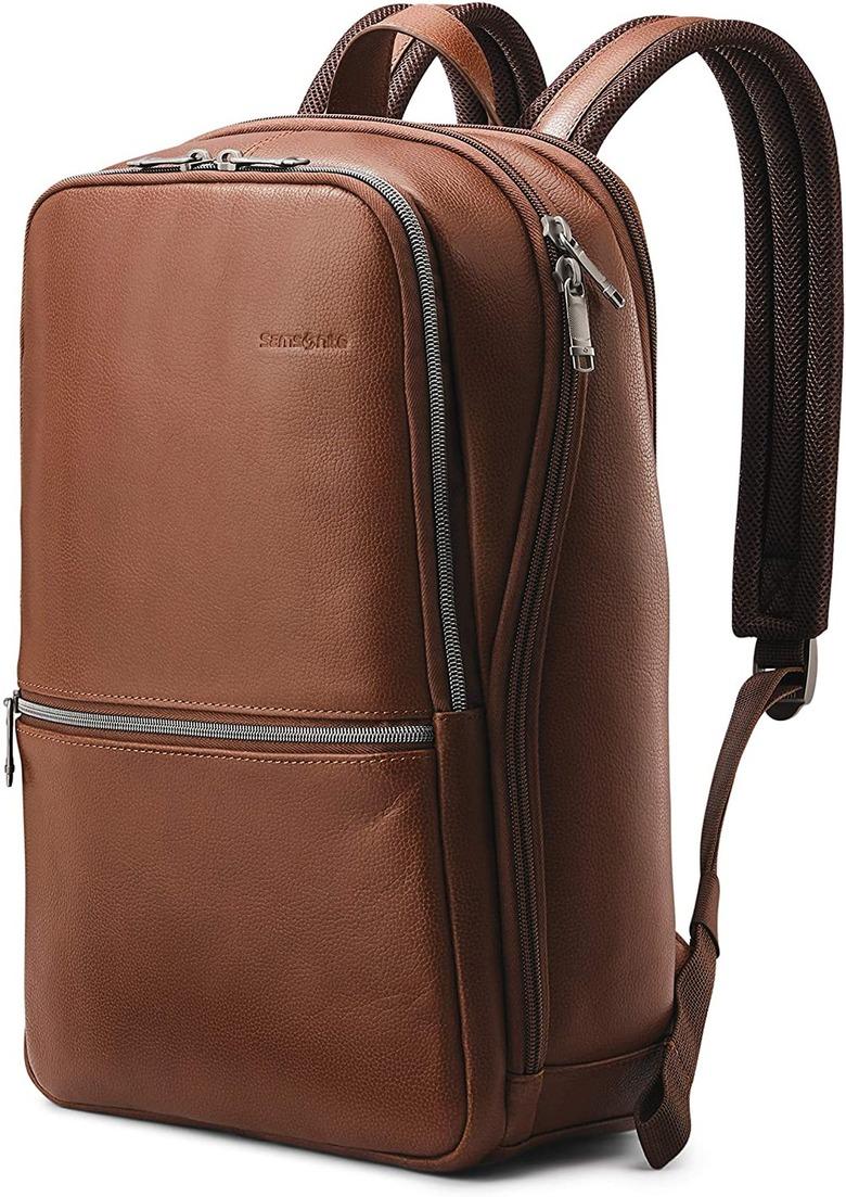 Samsonite Classic Leather Slim Backpack