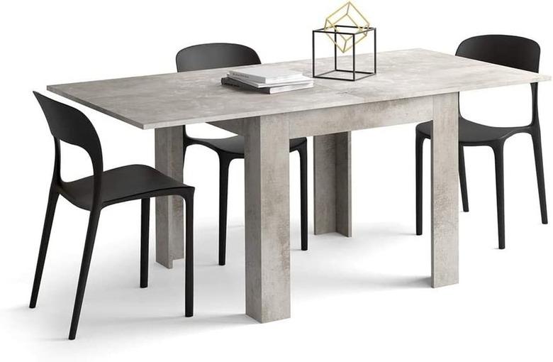 Mobili Fiver Square Extendable Grey Concrete Table Eldorado