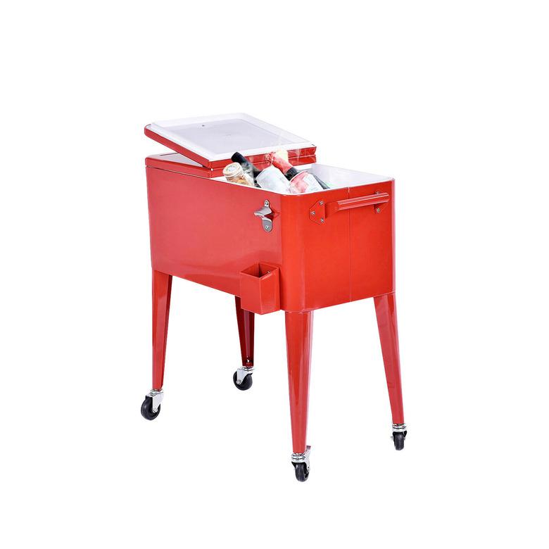 Costway Red Outdoor Beverage Chest