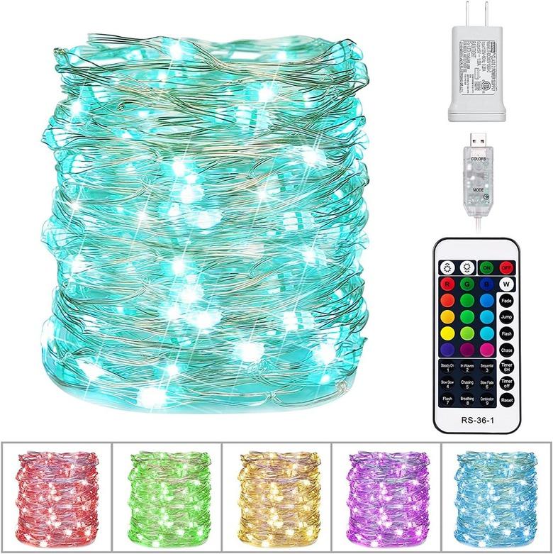 Minetom 33-Foot Color-Changing LED Fairy String Lights