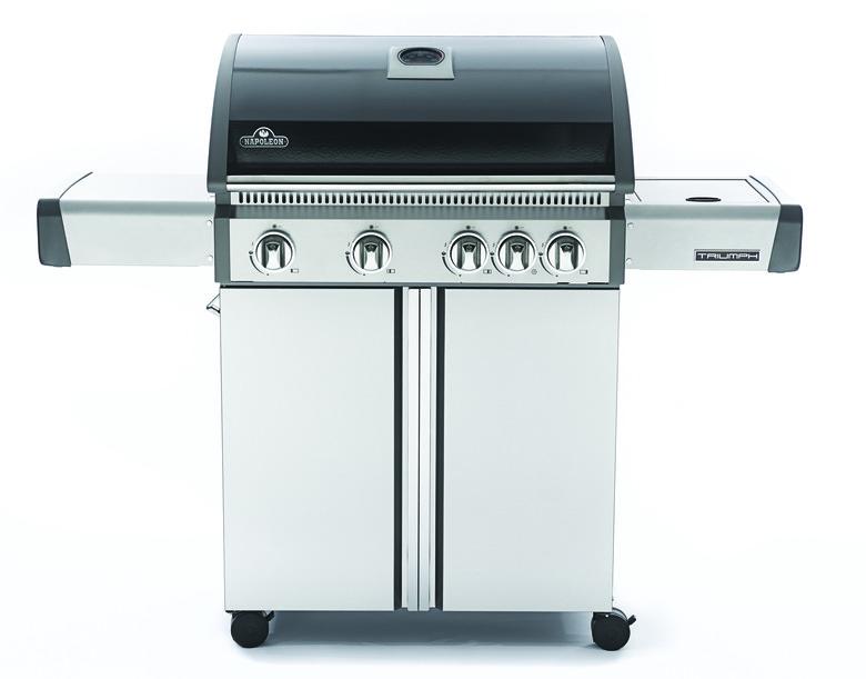 Napoleon Triumph® 495 LP Grill with Side Burner, Black with Cover Included