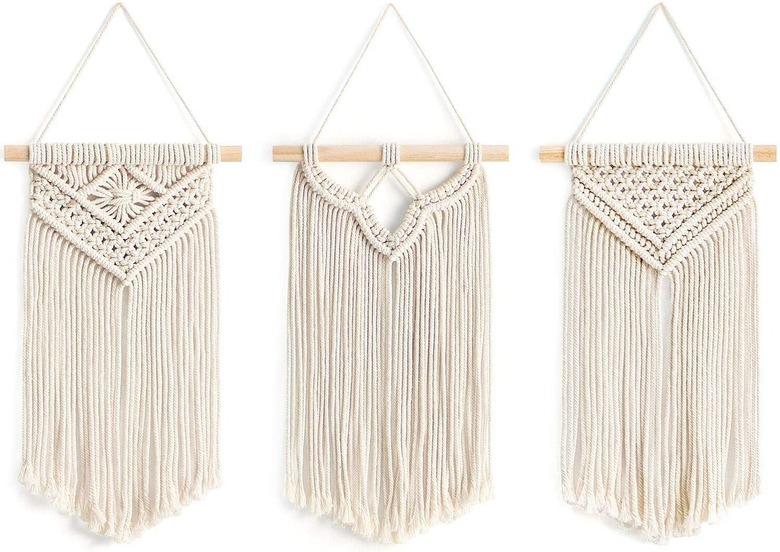 Mkono Small Macrame Wall Hangings (set of 3)