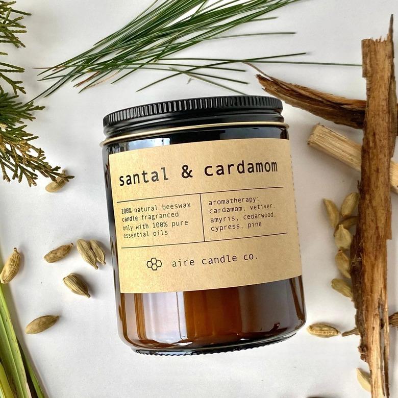 Aire Candle Co. Santal and Cardamom Candle