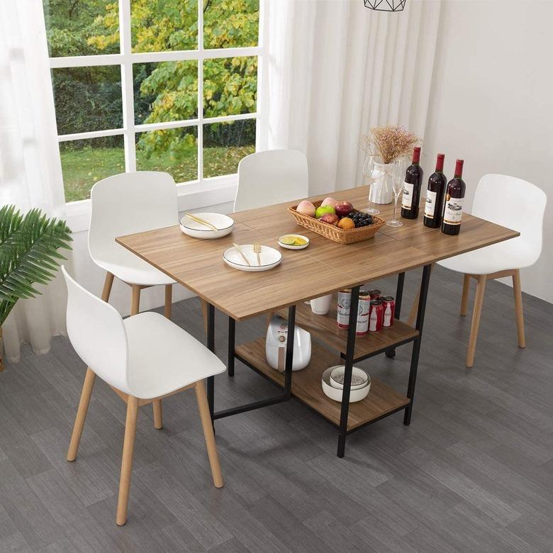 KOTPOP Folding Drop-Leaf Dinner Table