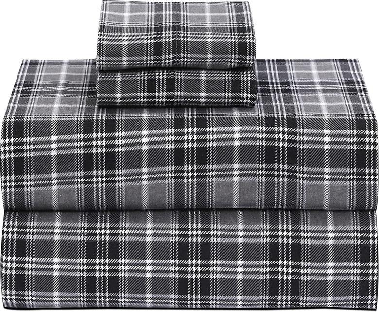 Ruvanti Cotton 4-Piece Flannel Sheets (Queen)