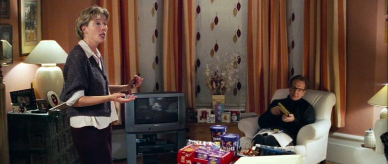 karen and harry talking at home, still frame from love actually