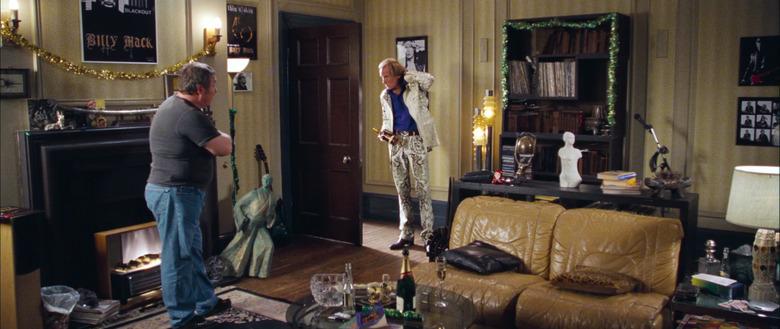 joe and billy mack standing in apartment, still frame from love actually