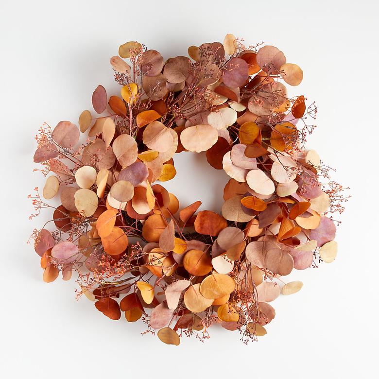 autumn eucalyptus Thanksgiving wreath