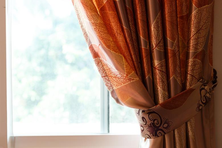 curtain drapery interior home decoration on window