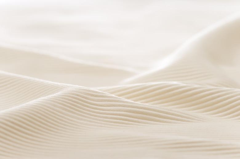 Close-up of a ribbed cotton sheet