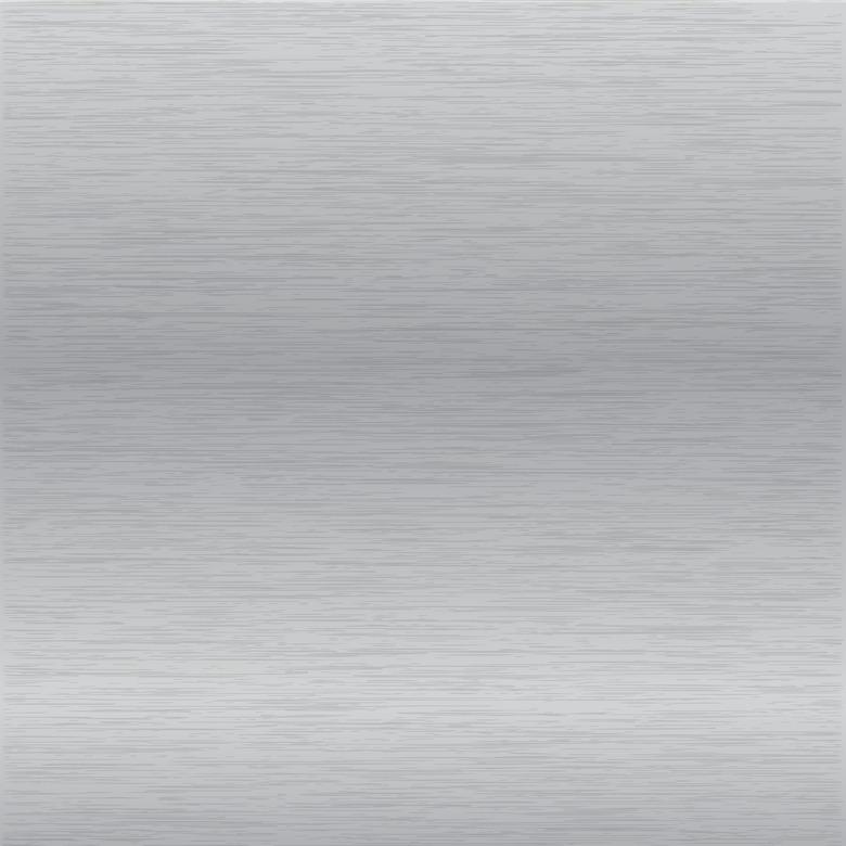 Brushed chrome surface.