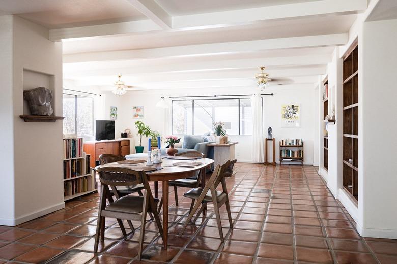 Mexican tile in dining room