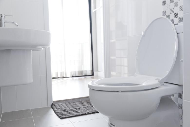 White toilet in home