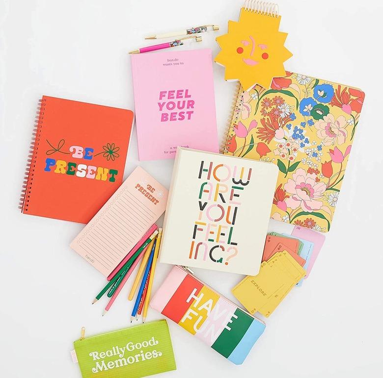 wellness journal and supplies