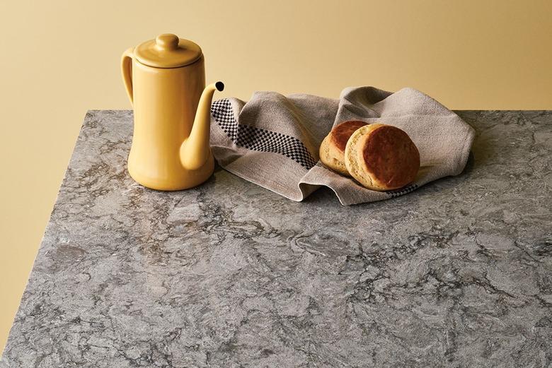 Distinctive gray quartz countertop