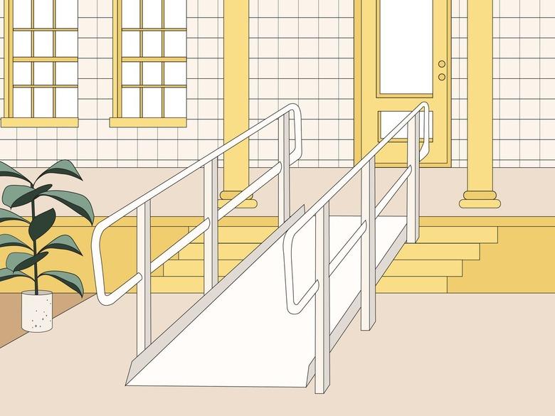 wheelchair ramp illustration